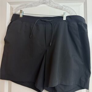 Lululemon Black zeroed in linerless short 7 inches